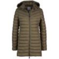 Steppjacke FUCHS SCHMITT, Damen, Gr. 36, grün (khaki), Web, Obermaterial: 100% Polyamid, unifarben, clean, modisch, regular fit, Langarm, Jacken, mit Kapuze