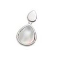 Ketten-Anhänger VIVANCE "925 Silber Perlmutt Tropfen", weiß (weiß, weiß), Schmuckanhänger, Damen, ONE-SIZE, Silber 925 (Sterlingsilber), 1,8 g