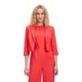 Jackenblazer BETTY BARCLAY "Betty Barclay Kurzblazer mit 3/4 Arm", Damen, Gr. 36, rot (poppy rot), Obermaterial: 86% Polyester, 14% Elasthan. Futter: 100% Polyester., Basic, normal kurz, Langarm, Blazer, Material