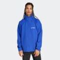 Outdoorjacke ADIDAS TERREX "MT ESS 2L R JKT", Herren, Gr. L, blau (semi lucid blau), Obermaterial: 100% Polyester, sportlich, Jacken