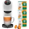 NESCAFÉ DOLCE GUSTO Kapselmaschine "KP2431 Genio S", weiß, B:14,3cm H:32,7cm T:32,6cm, Kaffeemaschinen, inkl. 3 Pakete Starbucks Caramel Macchiato im Wert von UVP 17,97 €