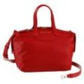 Shopper VALENTINO BAGS "CATHERINE" Gr. B/H/T: 44cm x 28cm x 16cm, rot (rosso), Damen, Kunstleder, unifarben, Taschen, Handtasche Damen, Tasche Damen, Henkeltasche, Schultertasche