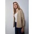 Cardigan STREET ONE, Damen, Gr. 40, honey sand melange, Strick, Obermaterial: 30% Polyester, 29% Polyacryl, 21% Viskose, 20% Nylon, casual, bequem hüftbedeckend, Langarm, Strickjacken