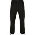 Jogginghose URBAN CLASSICS "Urban Classics Herren Commuter Sweatpants", Herren, Gr. L, US-Größen, schwarz, 65% Baumwolle, 35% Polyester, unifarben, normal, Hosen