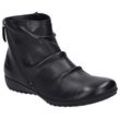 Stiefelette JOSEF SEIBEL "Naly 61", Damen, Gr. 36, schwarz, Leder, casual, Schuhe, Reißverschluss Stiefel, Winterstiefelette mit kleinem Absatz