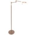 Steinhauer - Stehleuchte Stehlampe Schlafzimmerleuchte Leselampe bronze Dimmer led h 105 cm