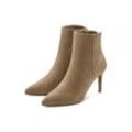 LASCANA High-Heel-Stiefelette beige Gr. 35 für Damen