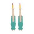 Eaton Tripp Lite Series 400G Multimode 50/125 OM4 Fiber Optic Kabel (Duplex SN-PC Stecker/Stecker), 1 m