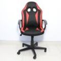 höhenverstellbarer gepolsterter & ergonomischer Gamingsessel Bürostuhl, ca. 57 x 62 x 99 - 108,5 cm