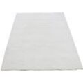 Hochflor-Teppich CARPETFINE "Silky", beige (creme), B:160cm H:20mm L:230cm, Mikropolyester, Teppiche, Shaggy, Langflor, uni, besonders weich, handarbeit