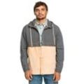 Outdoorjacke QUIKSILVER "Natural Surf", Herren, Gr. S, braun (cafe creme), [Hauptstoff] 100% Bio-Baumwolle, Langarm, Jacken