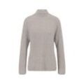 Strickpullover FYNCH-HATTON, Damen, Gr. L, beige (winter beige), Obermaterial: 51% Baumwolle, 49% Polyamid, casual, regular fit, Langarm, Pullover, mit gerippter Struktur