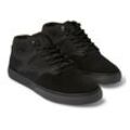 Sneaker DC SHOES "Kalis Vulc Mid Wnt", Gr. 10,5(44), schwarz (schwarz, schwarz), Obermaterial: Leder (Kuh) / Futter: Textil / Außensohle: Gummi, Schuhe