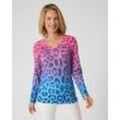 Pullover mit Ombre-Animaldruck