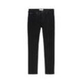 TOM TAILOR DENIM Herren Piers Slim Superstretch Jeans, schwarz, Logo Print, Gr. 28/32