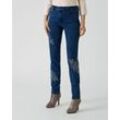 Jeans mit Hot-Fix-Rosen-Deko