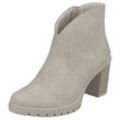 Ankleboots RIEKER Gr. 42, grau (beige), Damen, Lederimitat, Schuhe Ankleboots Stiefelette, in eleganter Optik