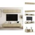 Vidaxl - TV-Möbel - Living TV-Schränke 4 Stk. Sonoma-Eiche 100x30x30 cm Holzwerkstoff - Braun