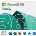 Microsoft 365 Family – 12 Monate für 1-6 Nutzer (je 5 Geräte), 6 TB Cloudspeicher, Code in the box - [Multiplattform]