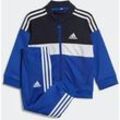 Trainingsanzug ADIDAS SPORTSWEAR "I TIBERIO TS", Kinder, Gr. 86, bunt (legend ink, weiß, semi lucid blau), Obermaterial: 100% Polyester, gestreift, sportlich, Sportanzüge