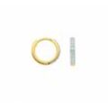 Paar Ohrhänger ADELIA´S "1 Paar 585 Gold Ohrringe / Creolen mit Zirkonia Ø 11,6 mm", gold, Ohrringe, Damen, Damen, Gelbgold 585, mit Zirkonia Goldschmuck für Damen