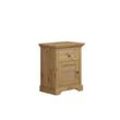 Nachtkommode HOME AFFAIRE "Rauna, Landhausstil, edles Design mit Lamellen und Kassetten, 2 Farben", beige (natur), B:56cm H:69cm T:39cm, Massivholz, Sideboards, FSC zertifiziertes Kieferholz, massive Qualität mit viel Stauraum