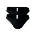 Slip HOM "Slip 2er Pack", Herren, Gr. L, schwarz, Obermaterial: 76% Polyamid PA. 24% Elasthan EL., Unterhosen