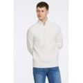 Troyer LINDBERGH, Herren, Gr. L, weiß (pearl weiß), Strick, Obermaterial: 80% Baumwolle, 20% Polyester, casual, Langarm, Pullover