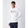 Kapuzensweatshirt CHAMPION, Herren, Gr. L (52/54), weiß (wht), Obermaterial: 55% Baumwolle, 45% Polyester, sportlich, Sweatshirts