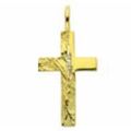 Kette mit Anhänger ADELIA´S "333 Gold Kreuz Anhänger mit Zirkonia", gold, Halsketten, Damen, Gelbgold 333, Schmuckset - Set mit Halskette