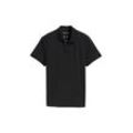 TOM TAILOR Herren Basic Jersey Poloshirt, schwarz, Uni, Gr. XL