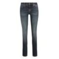 Skinny-fit-Jeans ANGELS, Damen, Gr. 34, Länge 30, grauish bl, Denim/Jeans, Obermaterial: 92% Baumwolle, 6% Polyester, 2% Elasthan, casual, skinny fit lang, Jeans, mit Kontrastnähten an den Taschen