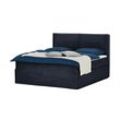 Boxi Boxspringbett 180 x 200 cm mit trendigem Keder Boxi Urban ¦ blau ¦ Maße (cm): B: 180 H: 125