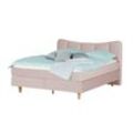 Boxspringbett Dalur - rosa/pink - Materialmix - 140 cm - 110 cm - Möbel Kraft