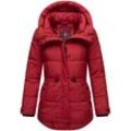 Winterjacke MARIKOO "Akumaa", Damen, Gr. S (36), rot (dunkelrot), 100% Polyester, Jacken, mit tailliertem Schnitt