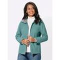 Fleecejacke CASUAL LOOKS, Damen, Gr. 48, grün (salbei), 100% Polyester, unifarben, gemustert, mehrfarbig, Jacken