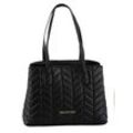 Shopper VALENTINO BAGS "SHOPPING PETAL RE", Damen, Gr. B/H/T: 35cm x 27cm x 14cm, schwarz (nero), Polyurethan, Taschen, Handtasche Damen Henkeltasche Schultertasche