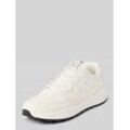 Low Top Sneaker aus Rindleder und Mesh