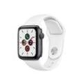 Apple Watch Series 5 (2019) GPS + Cellular 44 mm - Aluminium Space Grau - Sportarmband Weiß