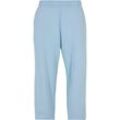 Jogginghose URBAN CLASSICS "Urban Classics Herren Acid Wash Sweatpants", Herren, Gr. L, US-Größen, blau (balticblau), 100% Baumwolle, unifarben, loose fit, Hosen