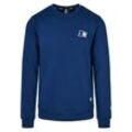 Rundhalspullover STARTER BLACK LABEL "Starter Black Label Herren Starter Small Logo Crew", Herren, Gr. M, blau (blaunight), 65% Baumwolle, 35% Polyester, mehrfarbig, casual, loose fit, Rundhals, Langarm, Pullover