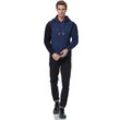 Strickpullover RUSTY NEAL, Herren, Gr. L, blau (petrol), 70% Polyacryl, 30% Baumwolle, mehrfarbig, casual, normal, ohne Ausschnitt, Langarm, Pullover, mit Kontrast-Details
