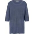 Rundhals-Pullover aus Kaschmir und Seide include blau