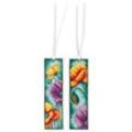 Lesezeichen "Mohnblumen bunt", 2er-Set
