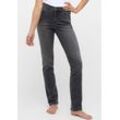 Slim-fit-Jeans ANGELS "Cici", Damen, Gr. 34, Länge 30, grau (grau used), Denim/Jeans, Obermaterial: 93% Baumwolle, 5% Polyester, 2% Elasthan, casual, slim fit, Jeans