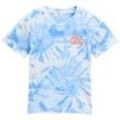 TOM TAILOR Jungen Oversize Tie-Dye T-Shirt, blau, Farbverlauf, Gr. 92/98