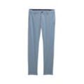 TOM TAILOR Herren Travis Slim Chino Hose aus Piqué Jersey, blau, Uni, Gr. 32/32