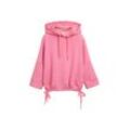 TOM TAILOR Damen Hoodie Sweatshirt aus Scuba, rosa, Uni, Gr. XL