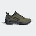 Wanderschuh ADIDAS TERREX "TERREX AX4 GORE-TEX", Gr. 41, grün (focus olive, core schwarz, grau five), Textil, Synthetik, sportlich, Schuhe, wasserdicht