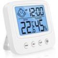 CCYKXA Hochpräzises digitales Innen-Hygrometer-Thermometer, digitales Innen-Hygrometer, Desktop-Digital-Thermometer mit Temperatur- und